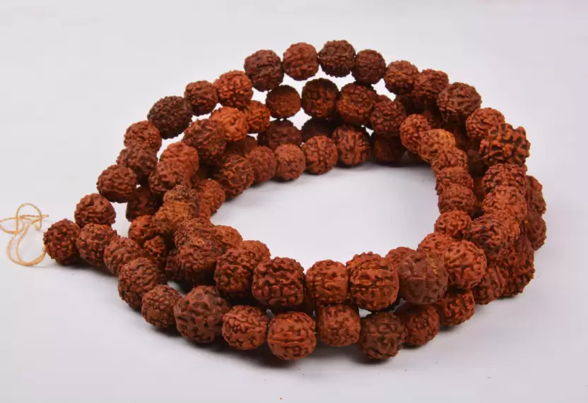 Rudraksha Mala (108+1 Beads, Bead Size: 12 mm eac